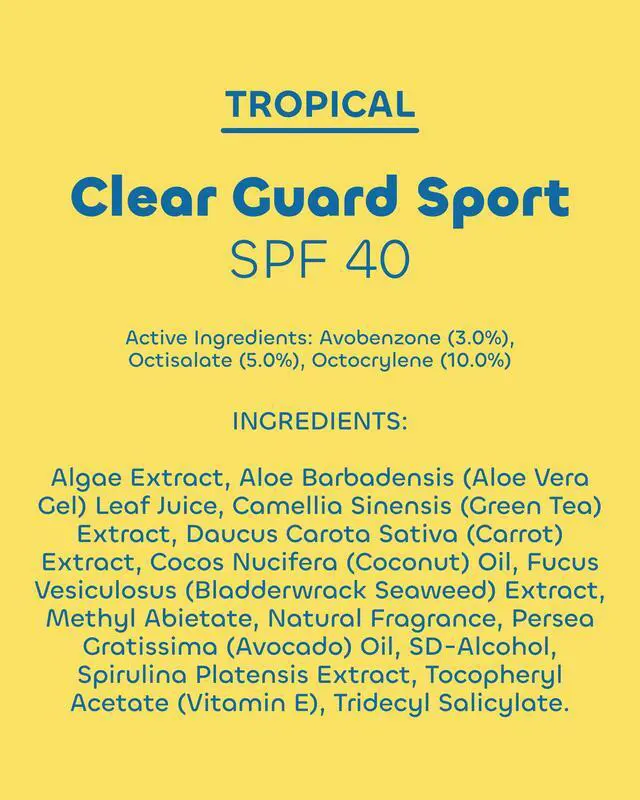 Alt view image 7 of 7 - Clear Guard SPF 40 Sport Broad Spectrum Sunscreen, 6 oz