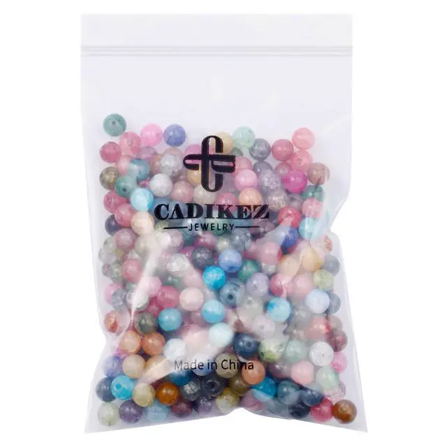 Alt view image 5 of 7 - 200PCS Natural Stone Beads 8MM Agate Spacer Beads Bulk for Jewelry Making