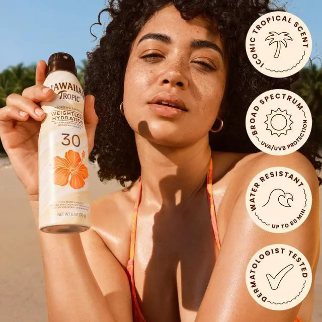 Alt view image 5 of 7 - Weightless Hydration SPF 30 Sunscreen Spray, 6 Oz (2 Pack)