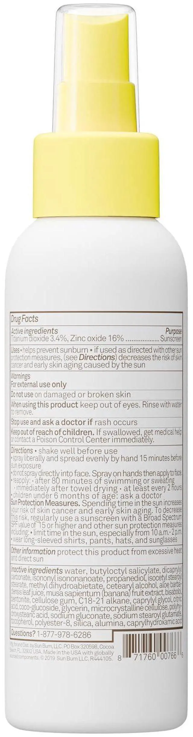 Alt view image 5 of 5 - Baby Bum SPF 50 Sunscreen Spray - Mineral UVA/UVB Face and Body Protection for Sensitive Skin - Travel Size - 3 oz