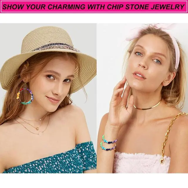 Alt view image 7 of 7 - 1000PCS Crystal Stone Beads for Jewelry Making, Natural Chip 5-8mm Irregular Gemstones Multicolored Rock Loose Beads for Ring, Earrings, Necklace, Bracelet Making DIY Art Crafts