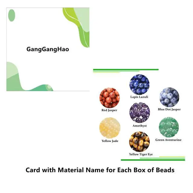 Alt view image 4 of 6 - 140pcs 8mm 7 Chakra Natural Stone Beads Crystal Bracelet Jewelry Making Kit