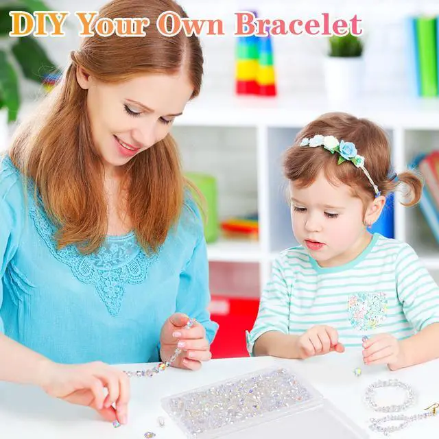 Alt view image 5 of 7 - 600 Pcs Crystal Glass Beads for Jewelry Making, 4/6/8mm Crystal Beads