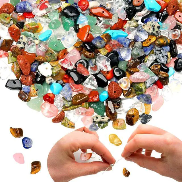 Main image of Multicolor Crystal Beads Natural Chip Stone Beads 400Pcs