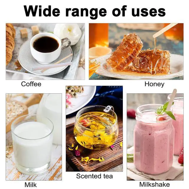 Alt view image 6 of 7 - Individually Paper Wrapped Wooden Coffee Stirrers 7 Inch Pack 500, Disposable Wood Sticks for Coffee/Tea/Hot Beverage/Hot Chocolate/Cold Drinks, Wood Blenders for butter sugar,Craft Stick