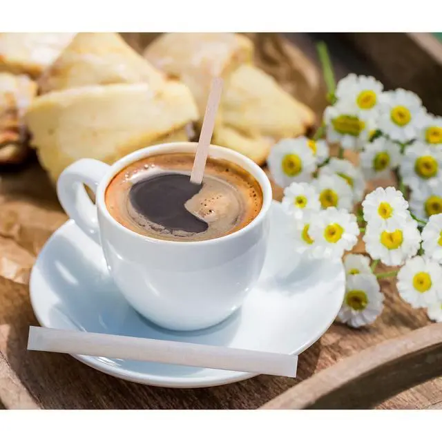 Alt view image 7 of 7 - Individually Paper Wrapped Wooden Coffee Stirrers 7 Inch Pack 500, Disposable Wood Sticks for Coffee/Tea/Hot Beverage/Hot Chocolate/Cold Drinks, Wood Blenders for butter sugar,Craft Stick
