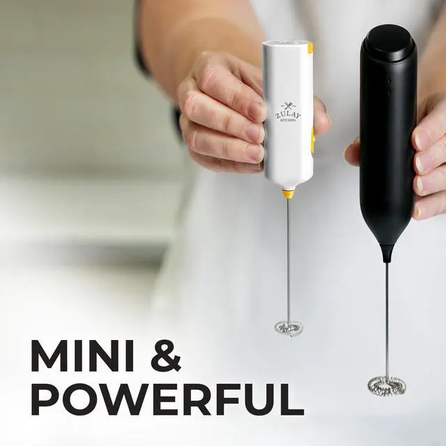 Alt view image 7 of 7 - Mini & Mighty Milk Frother Wand Powerful Handheld Coffee Frother, Battery Operated Drink Mixer Compact Pocket Size Detachable Whisk for Latte, Cappuccino, Matcha, Hot Chocolate
