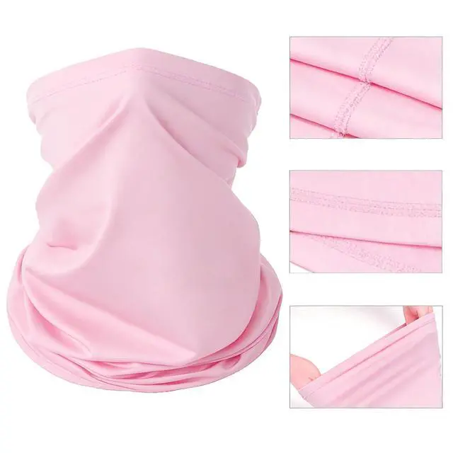 Alt view image 3 of 7 - 6 Pieces Summer Face Cover Scarf Mens Neck Gaiter For Men Women UV Protection Face Breathable Sun Protection Cycling Running (Multicolour-03)