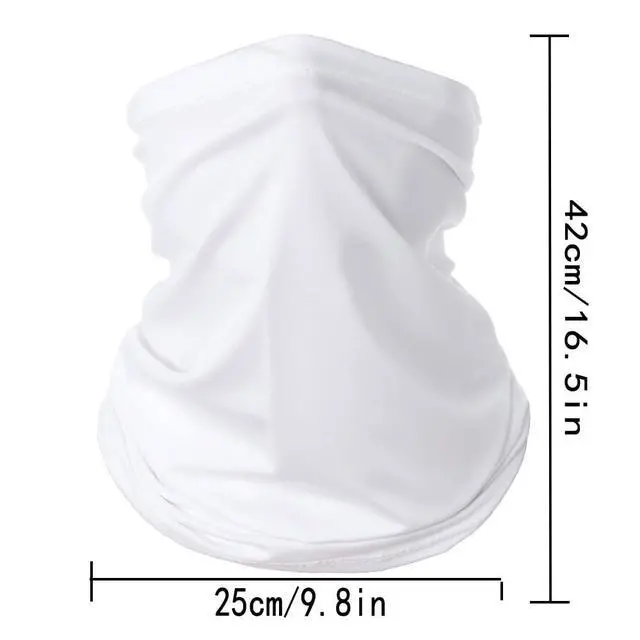 Alt view image 7 of 7 - 6 Pieces Summer Face Cover Scarf Mens Neck Gaiter For Men Women UV Protection Face Breathable Sun Protection Cycling Running (Multicolour-03)