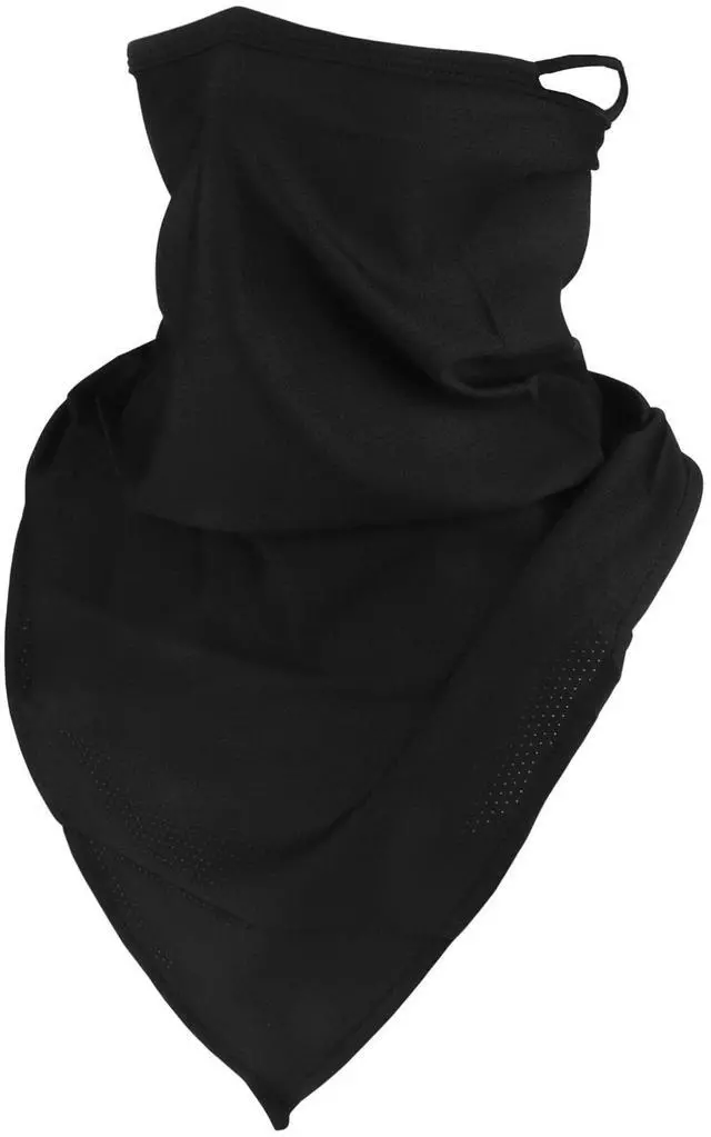 Main image of Bandana Neck Gaiter with Ear Loops Balaclava Face Scarf Mask Quick-Dry Half Masks for Women Men - Dustproof & UV Sun Protection & BreathablePaisley Style Black