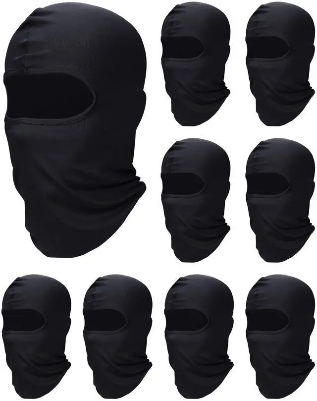 Main image of 9 Pcs Ski Mask for Men Full Face Cover UV Sun Protection Cooling Balaclava Neck Gaiter Clothing Scarf Bandana(Black)