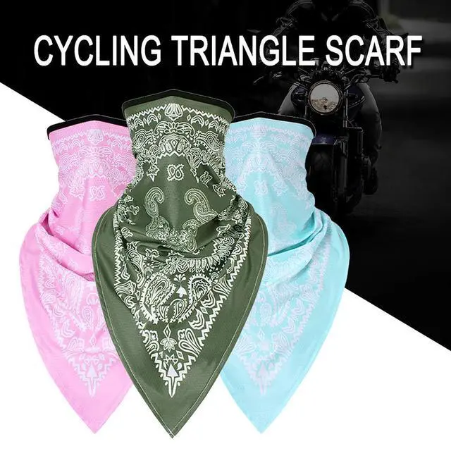 Alt view image 5 of 7 - Bandanas Headband - Quick Dry, UV Protection, Windproof Multifunctional Balaclava Face Mask Seamless Neck Gaiter Scarf Paisley Print Head Wraps(Black)