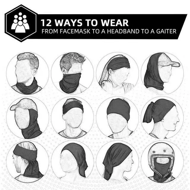 Alt view image 4 of 6 - Cooling Neck Gaiter Face Mask UV Protection Face Cover for Cycling