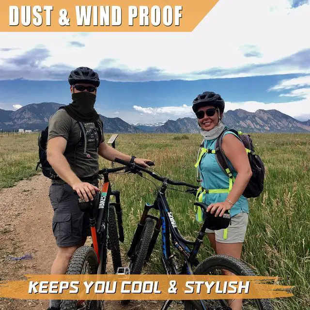 Alt view image 2 of 7 - Neck Gaiter Face Mask: 6 Pack Cooling UV Sun Protection Bandana