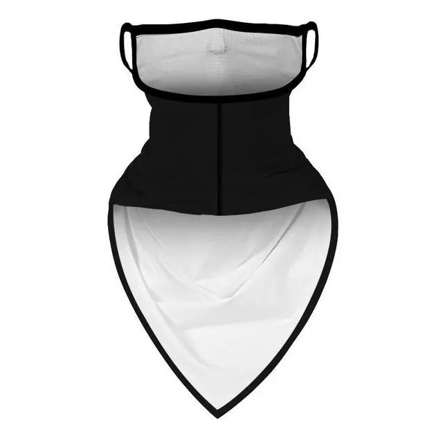 Alt view image 5 of 7 - Black Boho Bandana Neck Gaiter Face Mask Covering Bandanas for Men Women Summer UV Cooling Face Scarf Mask Cover Ear Loop Hole Triangle Facemask for Running Cycling Dream Catcher Feathers