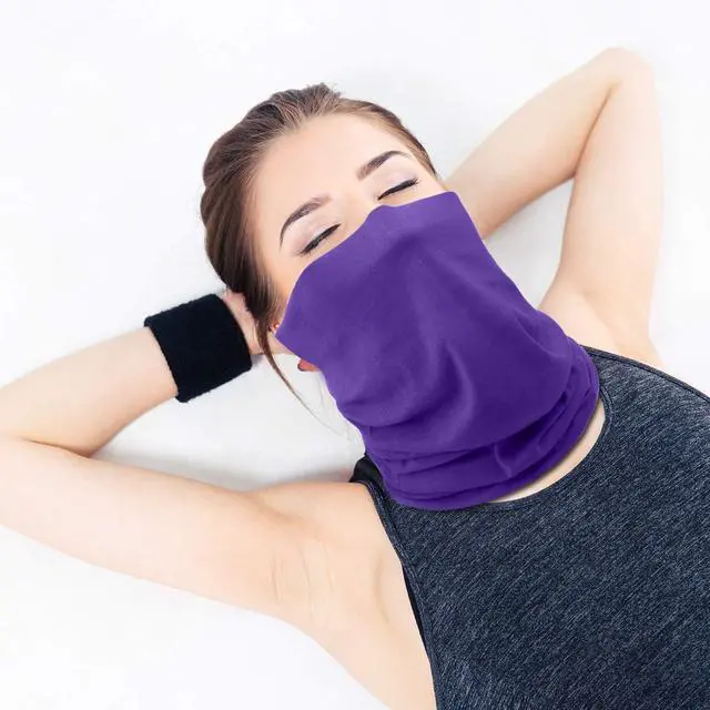 Alt view image 6 of 7 - 3 Pcs Neck Gaiter UV Protection Windproof Face Cover,Purple