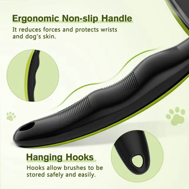 Alt view image 5 of 7 - Skin Friendly Self-Cleaning Slicker Brush for Dog & Cat Shedding