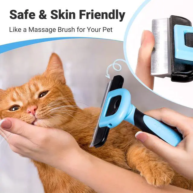 Alt view image 5 of 6 - Pet Grooming Brush, Deshedding Tool for Dogs & Cats, Effectively Reduces Shedding by up to 95% for Short Medium and Long Pet Hair