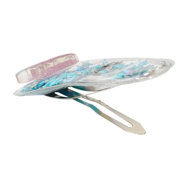 Alt view image 3 of 7 - Disney 100 Hair Accessories For Girls, 6pc Cute Hair Clips with Favorite Disney Figures Character Charms, Magical Confetti Hair Clips for Kids, Ages 3+
