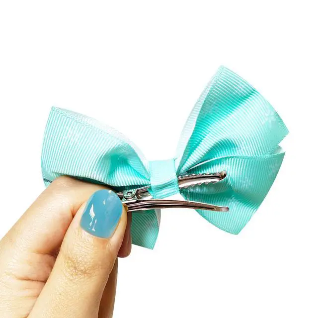 Alt view image 4 of 6 - Disney 100 - Hair Accessories Gift Set - Disney Hair Bows - 7 Pcs 4 Inch Bow Bundle - Hair Bows for Girls - Different Print on Each Clip - Alligator Clip - Ages 3 +