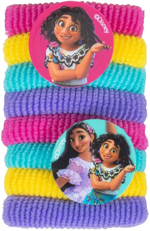 Alt view image 5 of 7 - Encanto Girls 20 Piece Accessory Set with 3 Barrettes, 4 Snap Hair Clips, 5 Elastics and 8 Terry Ponies - Ages 3+