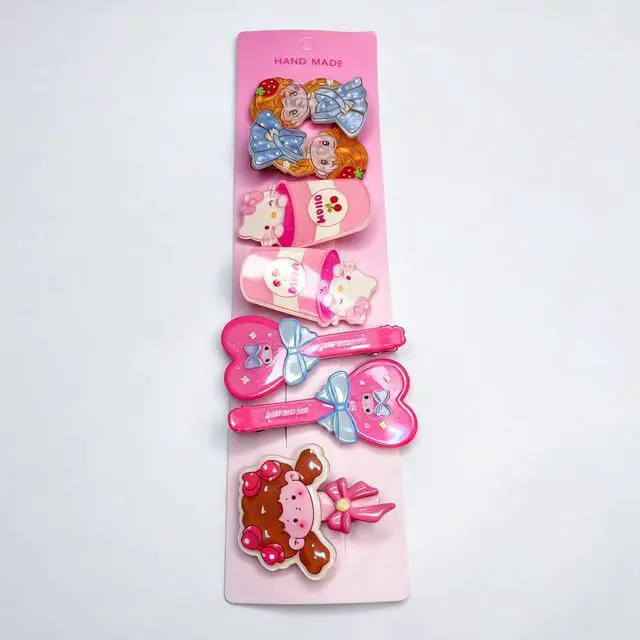 Alt view image 3 of 7 - Cute Hair Clips for Girls - Little Girl Hair Accessories with Minimalism Style for Daily and Party (6PCS Randomly Assorted)
