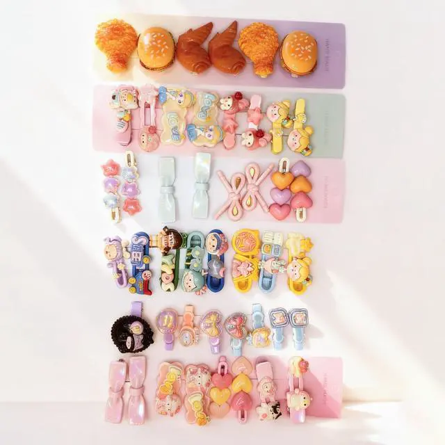 Alt view image 4 of 7 - Cute Hair Clips for Girls - Little Girl Hair Accessories with Minimalism Style for Daily and Party (6PCS Randomly Assorted)