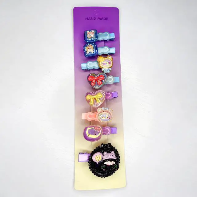 Alt view image 5 of 7 - Cute Hair Clips for Girls - Little Girl Hair Accessories with Minimalism Style for Daily and Party (6PCS Randomly Assorted)