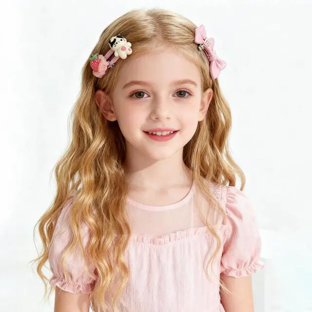Alt view image 7 of 7 - Cute Hair Clips for Girls - Little Girl Hair Accessories with Minimalism Style for Daily and Party (6PCS Randomly Assorted)