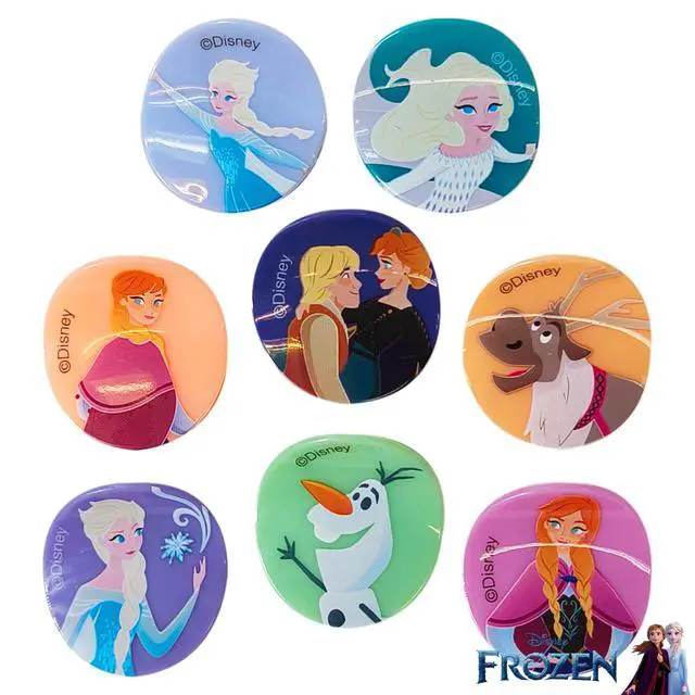 Alt view image 3 of 6 - Frozen Girls Butterfly Hair Clips - 8 Cute Hair Clips with Small Soft Claw, Clips for Every Occasion - Multi Color with Your Favorite Frozen Characters - Ages 3+