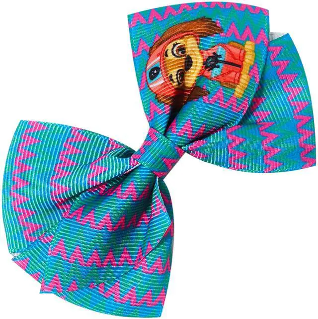Alt view image 3 of 7 - Paw Patrol Alligator Hair Clips for Kids 7-Pack Non-Slip 4-Inch Hair Bows Girls Hair Accessories with Rescue Pup Prints Ages 3+ Non-Toxic Material