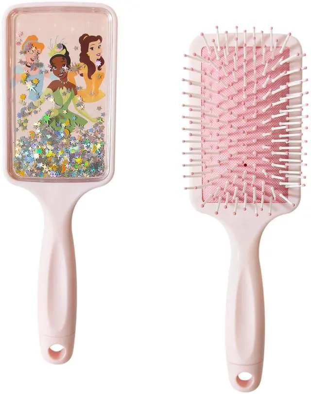Main image of Kids' Confetti Detangling Hair Brush - Fun Design with Disney Princesses - Gentle on Wet & Dry Hair - Ideal for Kids Ages 3+ - Makes Hair Care Enjoyable and Simple