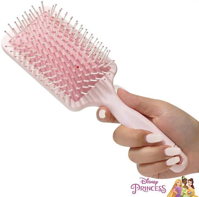 Alt view image 4 of 5 - Kids' Confetti Detangling Hair Brush - Fun Design with Disney Princesses - Gentle on Wet & Dry Hair - Ideal for Kids Ages 3+ - Makes Hair Care Enjoyable and Simple
