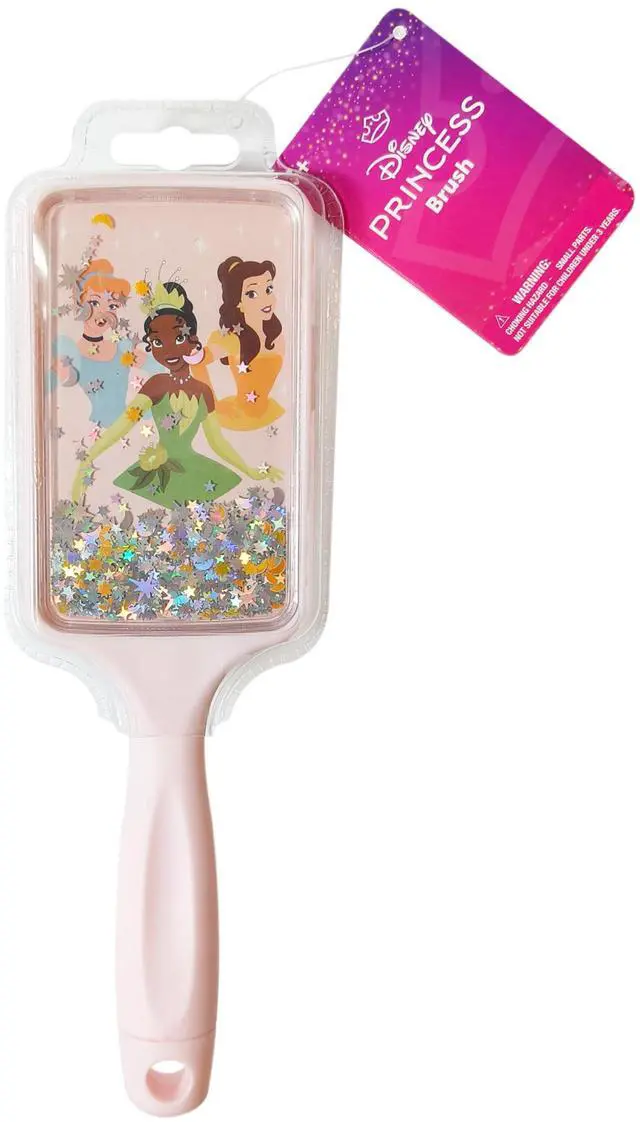 Alt view image 5 of 5 - Kids' Confetti Detangling Hair Brush - Fun Design with Disney Princesses - Gentle on Wet & Dry Hair - Ideal for Kids Ages 3+ - Makes Hair Care Enjoyable and Simple