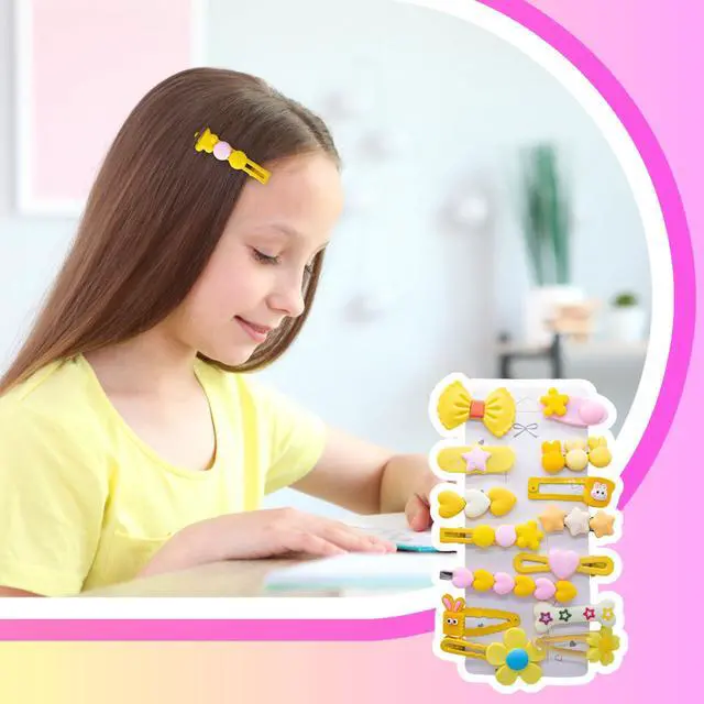Alt view image 7 of 7 - 70PCS Hair Accessories for Girls Little Girl Hair Clips Barrettes for Baby Toddler Teens Women Kids Cute Candy Colorful Flower Gift for 6-18 Ages (Girls Hair Accessories)