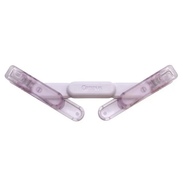 Alt view image 2 of 6 - Campus Book Clip, Portable Pen-Style Holder for Thick Textbooks, Independent Dual Clips, Semi-Transparent Design to See Text - Green