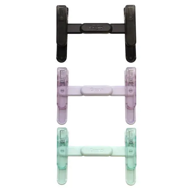 Alt view image 6 of 6 - Campus Book Clip, Portable Pen-Style Holder for Thick Textbooks, Independent Dual Clips, Semi-Transparent Design to See Text - Green