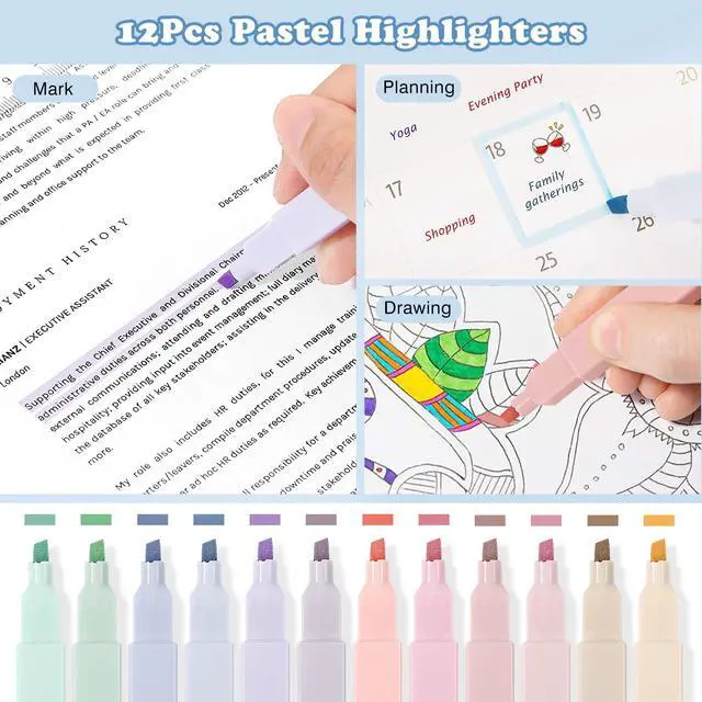 Alt view image 6 of 7 - Pencil Case with Supplies, 60Pcs Aesthetic School Set, Blue