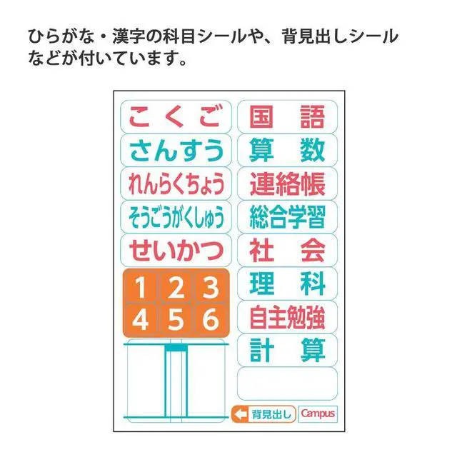 Alt view image 5 of 6 - Campus Notebook, Easy Erasing, Semi-B5, 5mm(0.2in) Grid Ruled, 0.4 inch (10 mm) Solid Line, 30 Sheets, Pack of 4, Animal Pattern, Japan Import (NO-30AS10-5X4)