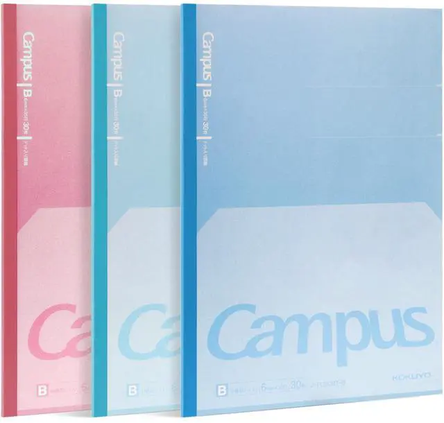 Main image of Composition Notebooks, 7" x 10" Kimochii Dot Lined Notebook, 30 Sheets College Ruled, 3 Pack B5 Notebook for School, School Supplies Comp Book for Note Taking, Green Pink Blue