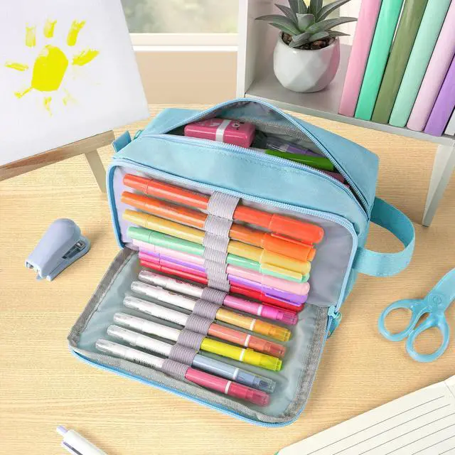 Alt view image 2 of 5 - Original High Capacity Pencil Case, Big Pencil Bag Pouch Organizer