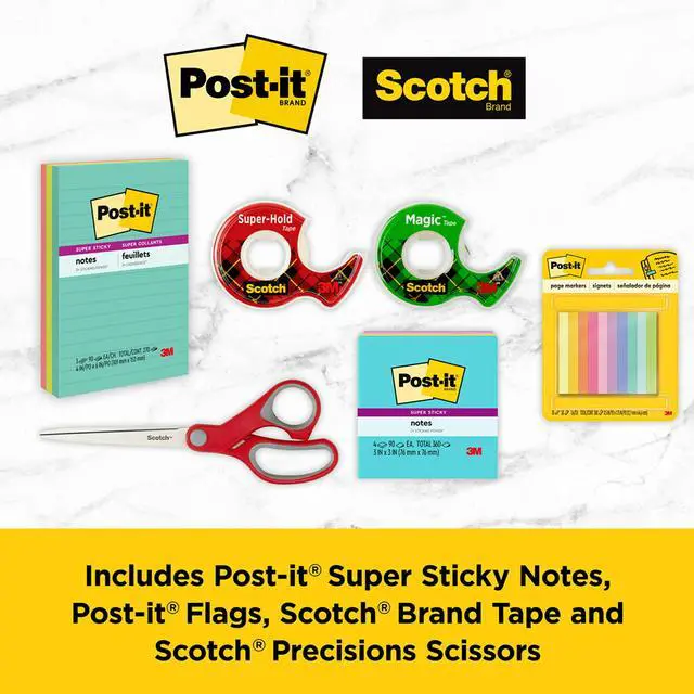 Alt view image 2 of 7 - Post-it Brand Office Essentials Kit of Business & Teacher Supplies