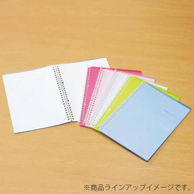 Alt view image 6 of 6 - Campus Smart Ring Binders 3 Pack, B5 Vivid Colors Binder Notebooks, Up to 25 Sheets 26 Holes Slim Binder Folder with 10 Campus Sarasara Loose-leaf Paper Each for Study and Journal, Japan Import
