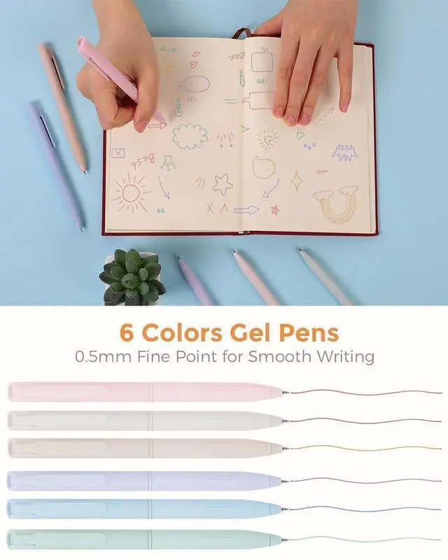 Alt view image 5 of 7 - School Supplies Kit, 38 PCS Cute Stationery Set with Large Pencil Case, Pens, Mechanical Pencil Set, Highlighters & Refills, Aesthetic School Supplies for Girls, College, Back to School Pink