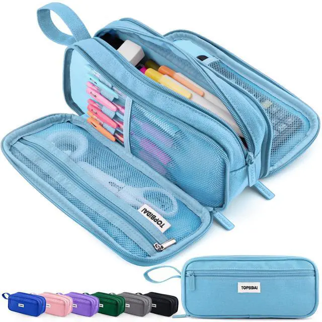 Main image of Large Pencil Case Pouch for Girls Boy Women Men Adults