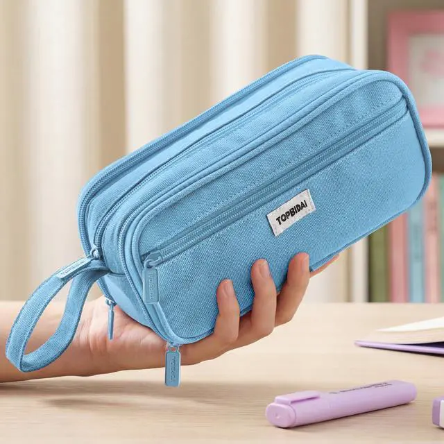 Alt view image 6 of 7 - Large Pencil Case Pouch for Girls Boy Women Men Adults