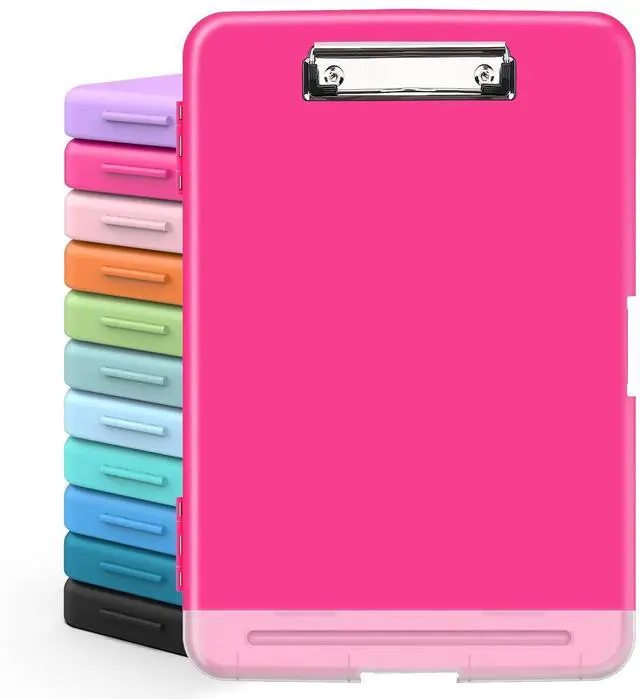 Main image of Clipboards with Storage, High Capacity Clip Boards 8.5x11 with Storage, Heavy Duty Nursing Clipboard Folder, Plastic Clipboard with Pen Holder for Women Teachers Work, School & Office Supplies