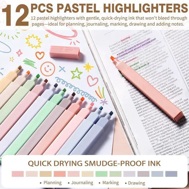 Alt view image 6 of 7 - 62PCS Aesthetic School Supplies Cute Back to School Supplies Stationary Set