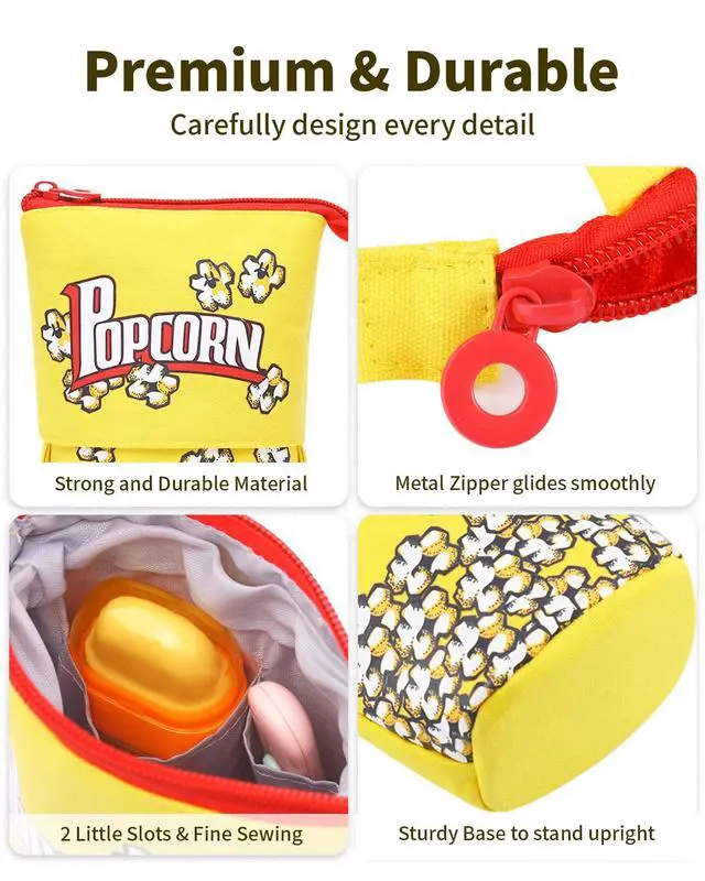 Alt view image 5 of 6 - Standing Pencil Case, Cute Stand up Pencil Pouch, Telescopic Pen Bag