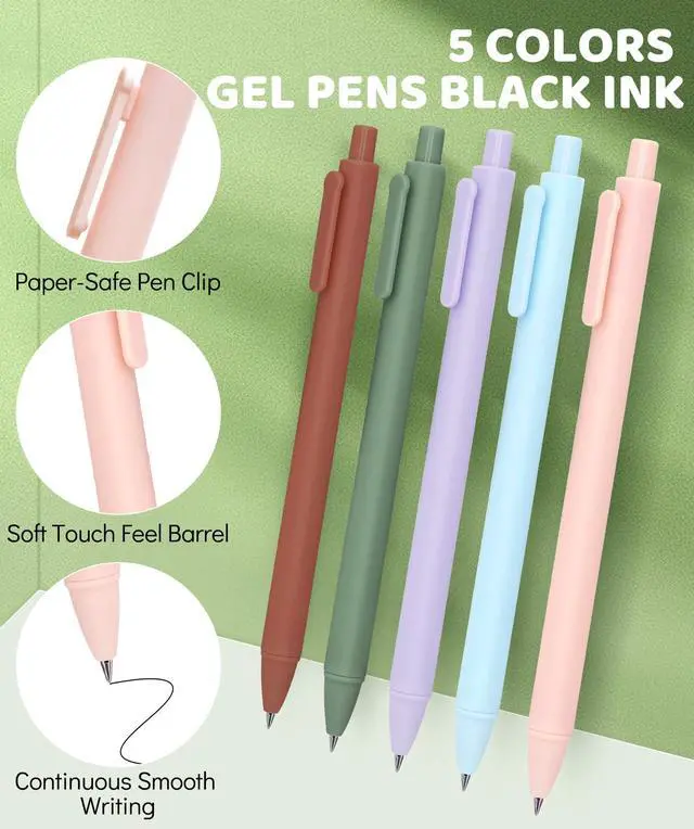 Alt view image 5 of 7 - 46 PCS Aesthetic School Supplies with Pencil Case, Pastel Highlighters, Erasable Pens, Refills, Mechanical Pencils for Students Stationary College Essentials